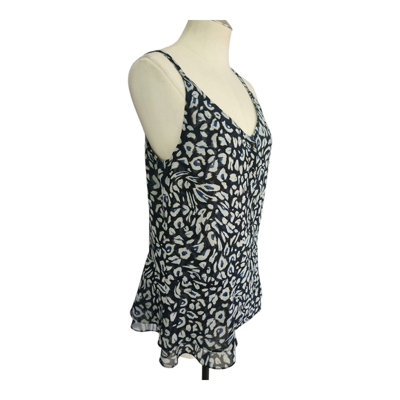 NWT Cabi Animal Print Ruffle Hem Cami Tank Top Size Small - Picture 3 of 10